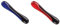Kensington ergonomische Duo Gel Tastatur Handgelenkauflage, 90 x 36 x 480 mm, blau und schwarz & ergonomische Handgelenkauflage für Tastatur, Bequeme Duo-Gel-Handgelenkstütze, rot/schwarz