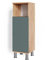 Vicco Midischrank Fynn, Badmöbel, Grün/Goldkraft Eiche, 30 x 95 cm