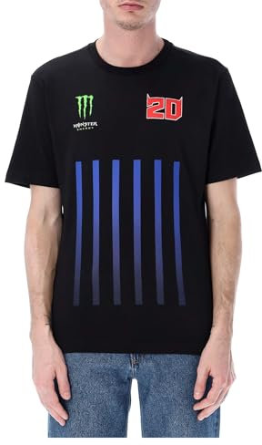 GP GRUPPO PRITELLI T-Shirt Homme Fabio Quartararo Energy - Logos et Bandes Verticales-L