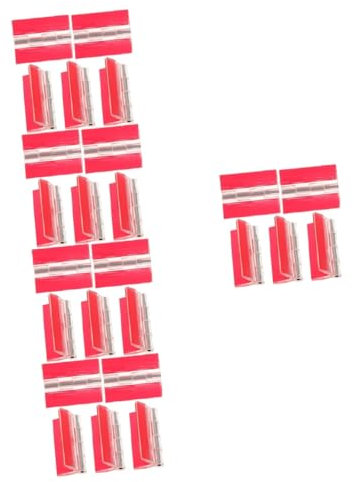 DOITOOL 25pcs Aquarium Lid Hinge Acrylic Plastic Self Adhesive Hinges for Box Crafts Cabinet Door