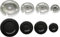 Jpshop Kit 4 Bruciatori con Piattelli Adattabili a Cucina Piano Cottura Bosch Indesit DeLonghi Bompani