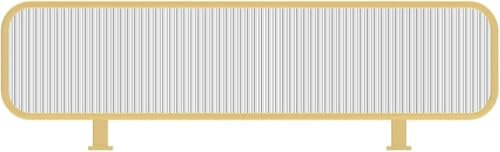 Sichtschutzwand aus gehärtetem Glas für offenes Restaurant, Hotel, Bar, stilvolle Glas-Trennwand (Farbe: A)