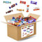 MIX CHOCOLATÉ | Assortiment de 100 Mini Chocolats Kinder, Célébrations, Milka, Daim | Plus de 760 g de Friandises emballées individuellement à partager