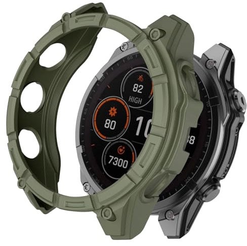 ISABAKE Funda para Fenix 8 Solar 51mm, Funda Protectora de TPU para Fenix 8 51mm Solar Smartwatch