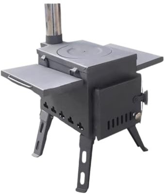 Brennender Holzofen Outdoor Holzofen Tragbare Zelt Camping Herd Outdoor Picknick Feuer Herd Heizung Herd für Kochen und Erhitzen(Mittel)