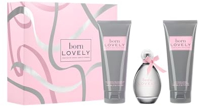 Sarah Jessica Parker Born Lovely Perfume Gift Set (Inc. 100ml Eau de Parfum for Women, 200ml Body Wash, 200ml Body Lotion) Perfume For Women Gift Sets - Genuine SJP Fragrance