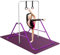 FBSPORT Gymnastics Bars, Horizontal Bar Expandable Gymnastics Kids Bar with Mat Folding Bar Junior Training Bar Multifunction Gym Training Equipment Home Training Adjustable Height Kip Bar (purple)