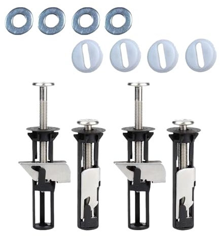 4 Pack Toilet Seat Fittings, Toilet Seats Bolts, Heavy Duty Toilets Seat Fastener Bolt Kit - Quick Release, Toilets Seats Fasteners for Replacement and Locking