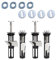 4 Pack Toilet Seat Fittings, Toilet Seats Bolts, Heavy Duty Toilets Seat Fastener Bolt Kit - Quick Release, Toilets Seats Fasteners for Replacement and Locking