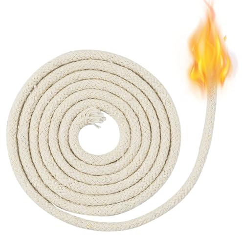 2 Meters für Öllampen, 4mm Candle Wick Kerzen Dochte Geflochtener Baumwoll Docht Light Dochte für Kerzen für Öllampen und Kerzen DIY handgefertigte Kerzenherstellung, 100cm*2