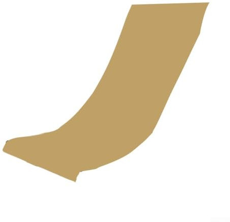 Besttoolifes Ersatz Strandkorb Abdeckung, 120 x 45 cm Polyester Liegestuhl Stoff für Patio Garten Liege Stühle, Outdoor Camping Picknick Angelstühle (Khaki)