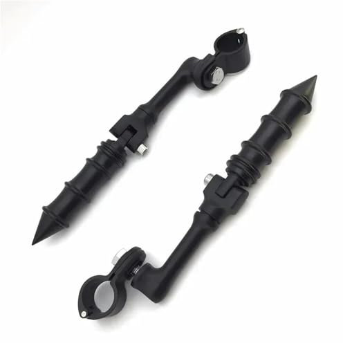 EYNLDS Long Angled Peg Mounting Kit With Foot Peg For H&arley For D&avidson Bike With 1-1/4 Inch (1.25) Front Engine Guard Frame