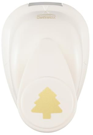Vaessen Creative Craft Paper Punch - Fir Tree - 1,4 x 1,5 cm - Circle Cutter for Crafting and Card Making
