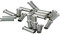 Kopp 354401087 - Puntali in metallo e 100 x 2,5 mm²/7 mm