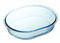 Ô cuisine plat ovale en verre borosilicate 25 x 20 cm