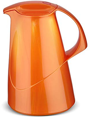 ROTPUNKT Isolierkanne 260 STEPHANIE 1,0 l | Zweifunktions-Drehverschluss | BPA Frei- gesundes trinken | Made in Germany | Warm + Kalthaltung | Glaseinsatz | shiny fox