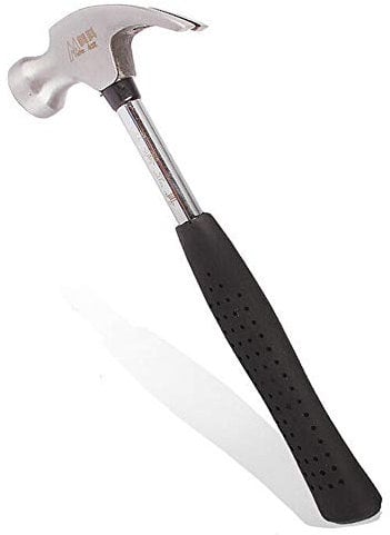 4oz Claw Hammer Mini Hammer Rubber Handle Nail Remover Woodworking Craft for Kids and Students 160mm