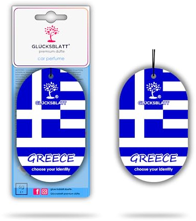 GLÜCKSBLATT premium düfte - Autoparfüm - Auto Duft Flagge - Greece - Griechenland
