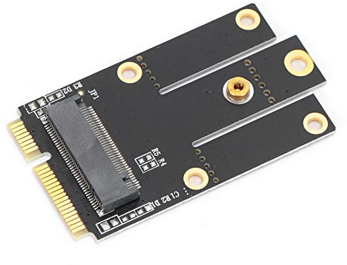 M.2 NGFF auf PCI-E Adapterkarte,NGFF/Key A M.2 auf PCI-E Adapter,geeignet für alle M2 Key A Wireless Netzwerkkarten,Unterstützt Win2000/XP/7/8/10/Vista32/64,Linux usw