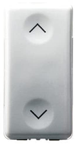GEWISS - GW20559DY Commutatore Unipolare 250V AC, 10Ax, Neutro, Simbolo Su-Giù', 1 Modulo, System White