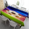 Syhi Qlty Outdoor Tischdecke 260 x 140 cm - Outdoor-Tischdecken Bierbank Tischdecke Geburtstag Wasserabweisender Stoff Tischdecke für Biertisch Draußen Party - Fußball 1
