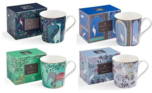 Sara Miller London India Collection Set mit 4 Tassen