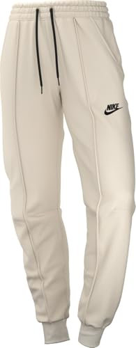 Nike Pantaloni W NSW TCH FLC Mr Jggr, Pale Ivory/Black, FB8330-110, M