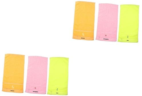 Cabilock Bestickte Handtücher 6 STK Handtücher Kind Handtuch Sanft Sticken