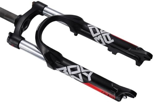 FukkeR 20 Zoll Klapprad Fahrrad Mechanische Vorne Gabel Federgabel Mountain Front Gabel Mountainbike Luftgabel Gerader 1-1/8 Federung Hub 100mm QR 9 * 100mm Manuelle Lockout
