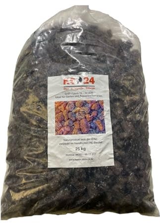 Lava Mulch 16-32mm 25 kg Aquarium Terrarium Gillstein Lava Stein für Grill Dachbegrünung Schneckenschutz Gartenbeet