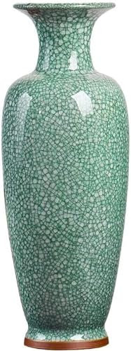 Vases pour décoration en céramique - Grand vase classique à poser au sol pour fleurs sèches - Décoration artistique pour la maison, la maison, le mariage, le salon, la chambre à coucher, le bureau, le