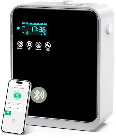 HOTOIQ Essential Oil Diffuser, 240ml Oil Diffusers Phone Control Aromatherapy Diffusers Humidifier, with Atomization Technology Bluetooth Smart APP, Essential Oils for Diffuser for Home, SPA,Office