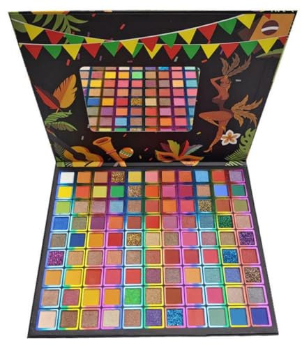 Palette de fards à paupières 99 couleurs - Palette de fards à paupières pigmentée longue durée avec des tons neutres mats et chatoyants - Maquillage pour fête, mariage, usage quotidien