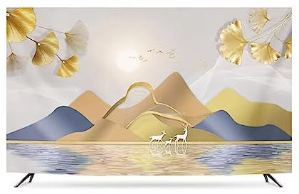 TV Dust Cover 32-86 Pulgadas TV Cover A Prueba De Polvo Protector De Pantalla De TV para La Sala De Estar LCD Led Decoración De La Sala De Estar(Size:40IN,Color:c)