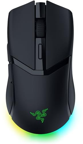 Razer Cobra HyperSpeed Wireless Gaming Mouse: 9 Customizable Controls - RGB Lighting - Optical Scroll Wheel - Optical Switches Gen-4-26K Sensor - 2.4GHz, Bluetooth & USB C - Up to 170 Hr Battery