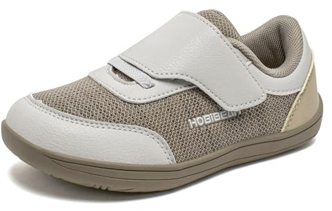HOBIBEAR Barfotaskor breda sneakers pojkar flickor andas halkfria minimalistiska promenadskor med kardborreband utomhus fritid bekväma barfotaskor