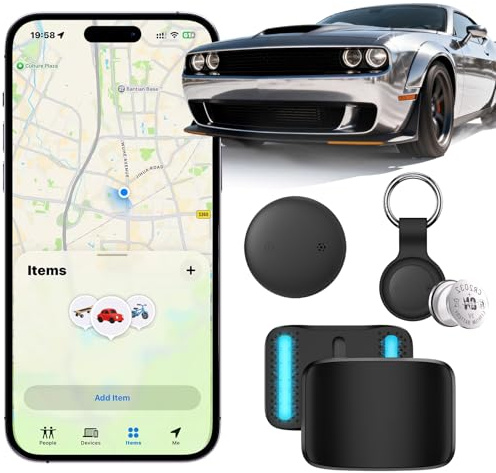 GPS-Tracker Auto Ohne ABO, mit iOS & Android, Magnetischer Tracker Auto