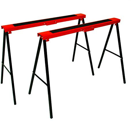 DEMA Klappbock KB250 1 Paar, Unterstellbock Gerüstbock klappbar, rutschfest & stabil, 125 kg je Bock, Platzsparend faltbar, Für Werkstatt, BAU, Lager, Heimwerker