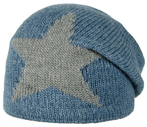 d-generation Mädchen Bohomütze Strick Mütze, Blau (Dark Blue 3046), 55 cm (Herstellergröße: 55)