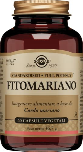 Solgar Fitomariano 60 Capsule Vegetali Cardo Mariano e Fegato
