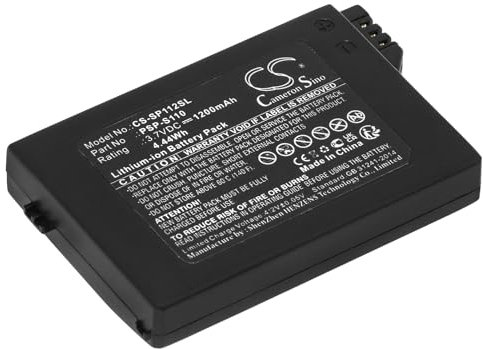 AboutBatteries Batterie pour Sony PSP Lite, 3.7V, 1200mAh, Li-ION