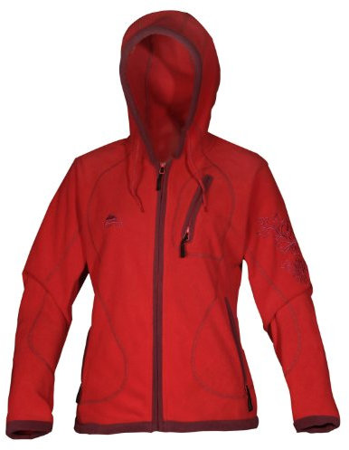 Cox Swain Damen Fleece Outdoor Jacke Alice - 3 Farben - mit Kaputze, Colour: Red, Size: M