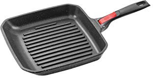 Pradel Excellence - 92382 M - Poêle grill 26 cm + Poignée Amovible - Tous feux et induction - Sans PFOA - 334