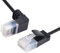 cablecc Cordon réseau Ethernet LAN 8P8C STP Cat 5e coudé vers Le Bas 50 cm