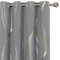 Deconovo Lot de 2 Rideaux avec Oeillets Effet Lin, 168x138 CM, Rideau Chambre Bebe Salon en Tissu Moderne, Gris Clair