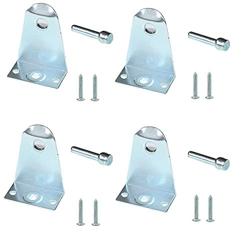 4pcs Metal Blinds Down Clips - Hold Down Brackets with Install Screws - Replacements for Horizontal Blinds and Windows Shades