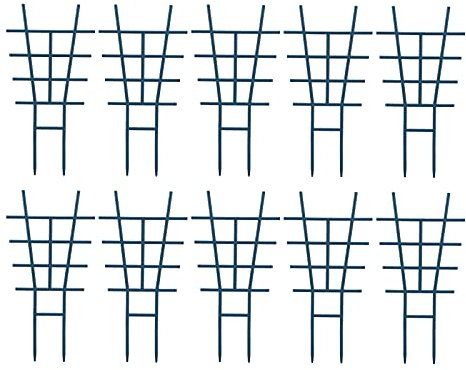 QYLJZB Lot de 10 treillis pour plantes grimpantes en forme de treillis en plastique pour plantes de jardin