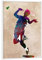 artboxONE Poster mit weißem Rahmen 18x13 cm Sport Badminton-Sport - Bild Badminton Illustration Spiel