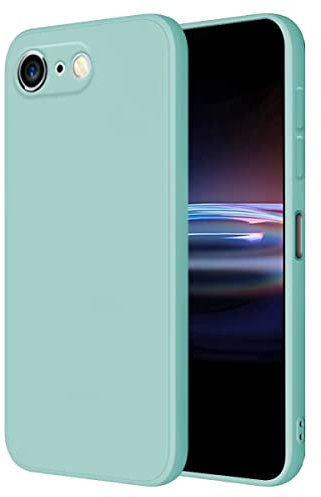 HONLEN Funda Compatible para iPhone 6 Plus/iPhone 6s Plus Case, (5.5 Inches) Líquida TPU Silicona Cover con Anti-Rasguño, Cáscara Suave Cubierta Cian Claro