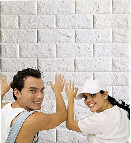 Arthome Ladrillo Papel Pintado Pared 20 Pack Cubre 116 pies cuadrados, Papel Pintado Autoadhesivo Adesivos Paredes Decoración para sala de estar, dormitorio, lavandería, cocina, chimenea